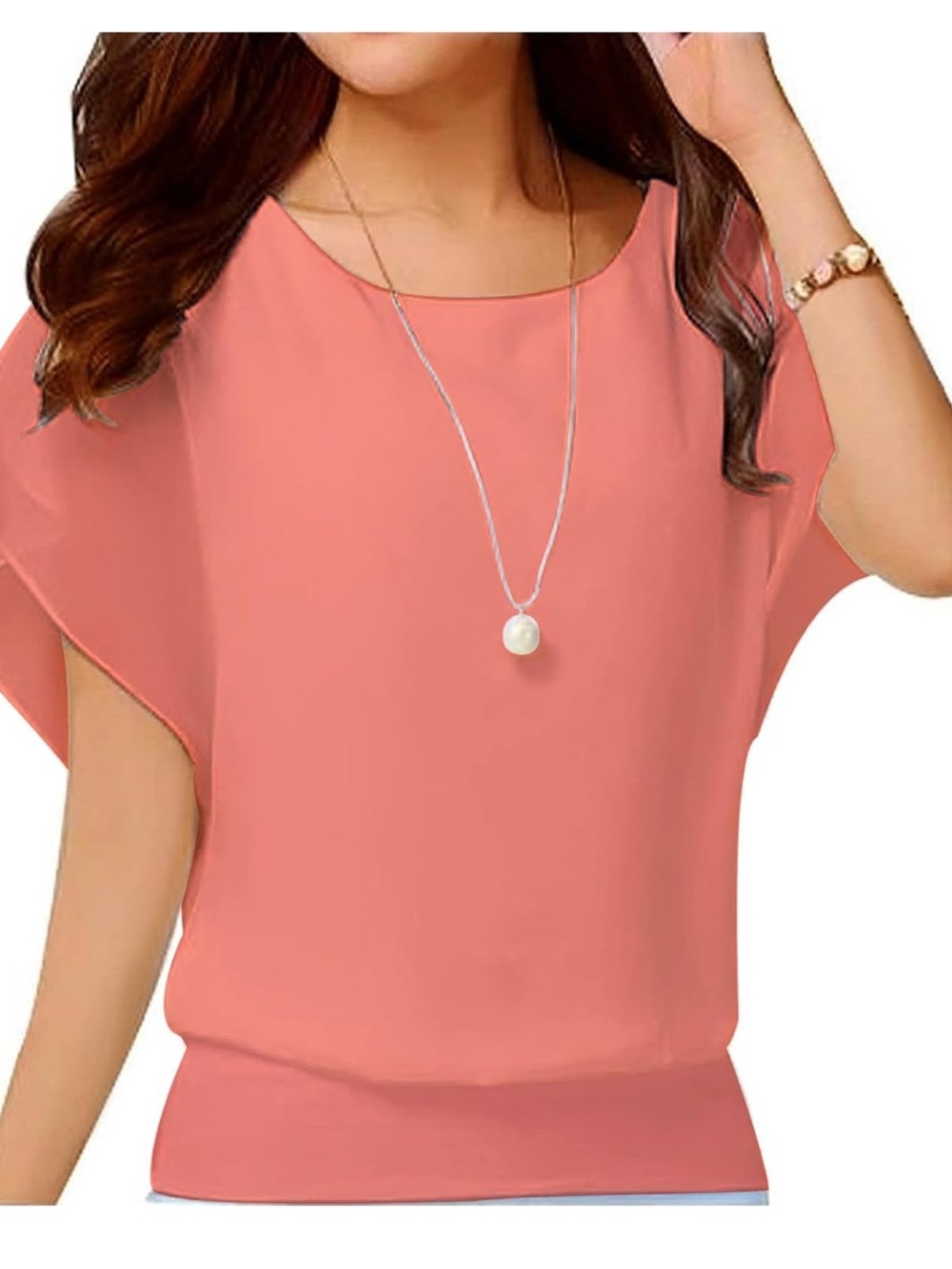 Viishow Pink Short Sleeve Top